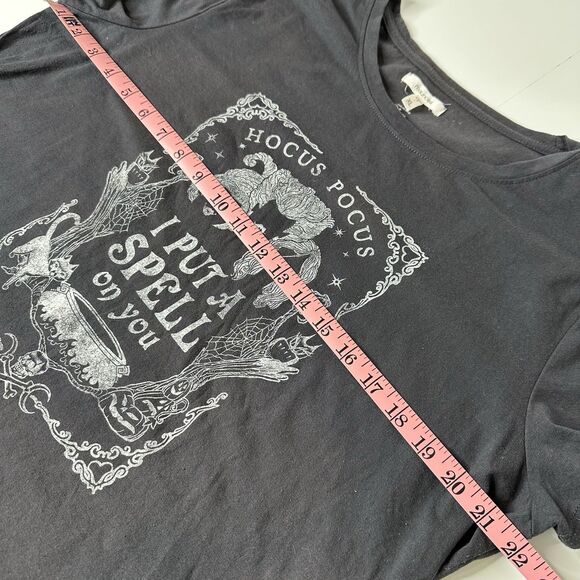 Disney Hocus Pocus T Shirt Sz XL Gray I Put A Spell On You Halloween Maurices - Picture 10 of 13